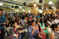 Krish and Shriya Saran at Facebook office
